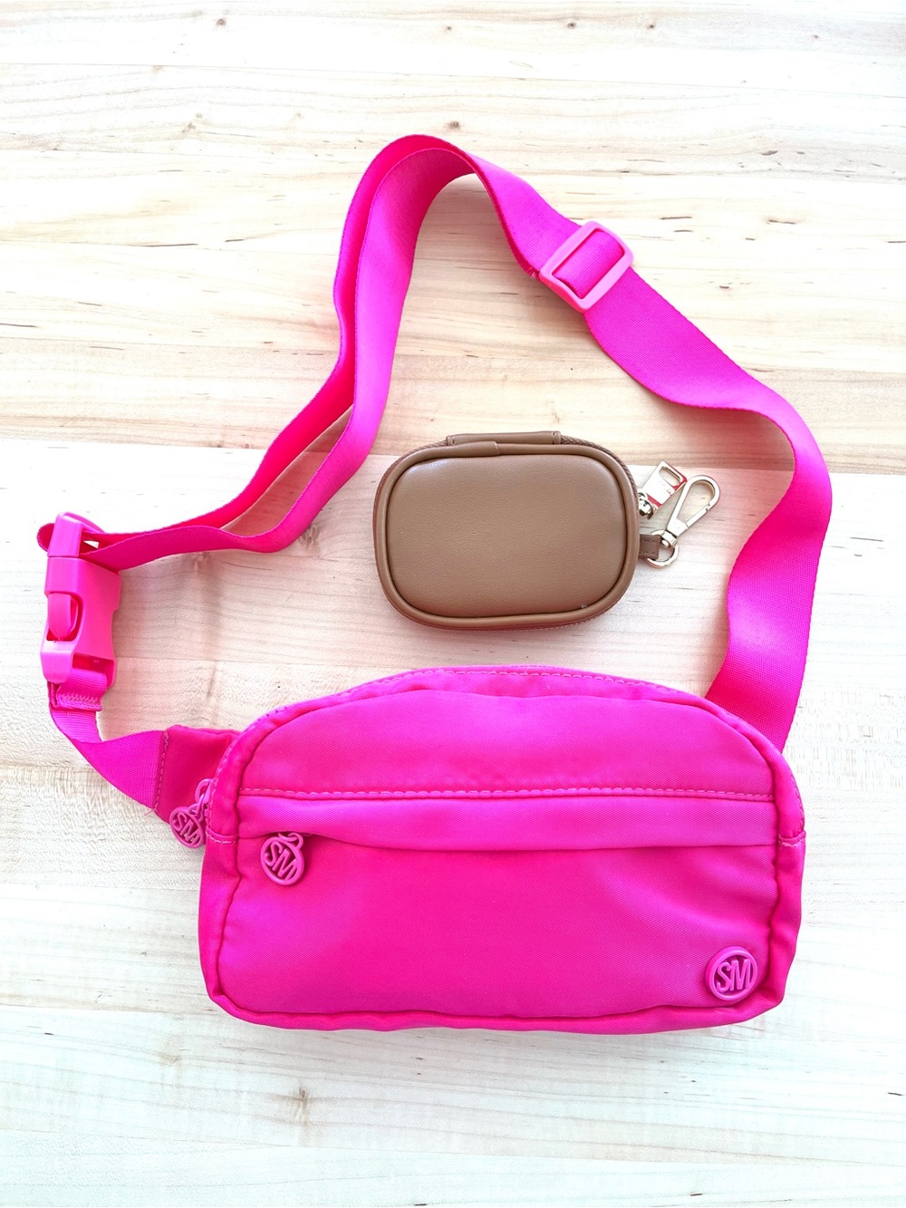 Steve Madden Y2K Pink Bum Bag & Brown Coin Purse, NWOT